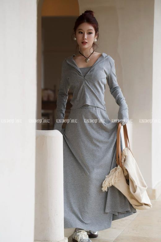 【门店同款】ENJOY春季慵懒风连帽半裙套装 155944786 商品图6