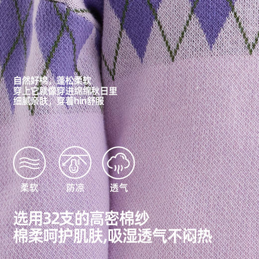 【32支高密棉纱线 潮酷优雅老钱风】儿童学院风开衫毛衣PCMY2403 商品图4