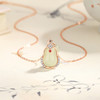 【福满】S925银和田玉葫芦四叶草项链【JHY-N001385M】 商品缩略图1