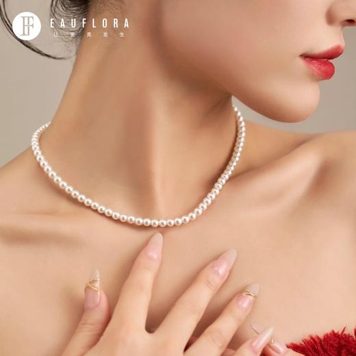 『净月』圆形仿珍珠百搭项链-5MM 商品图2