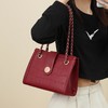 Viney包包2023新款斜挎女包真皮红色结婚新娘大容量手提单肩婚包 商品缩略图1