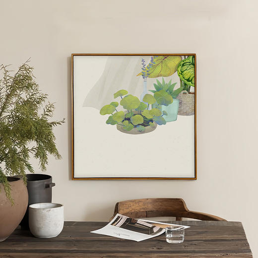 多喜爱布艺装饰画 美好寓意绿植系列野趣/绿意cs 商品图1