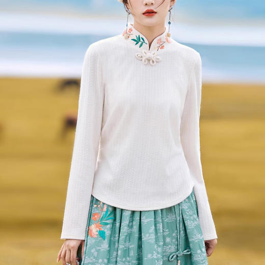 裁缝学苑AQ237国风刺绣打底衫纸样女装新中式针织上衣版型裁剪 商品图2