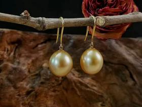 【灵动】南洋金珠耳饰