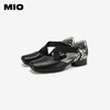 MIO米奥夏季方头低跟单鞋交叉带式国风复古芭蕾鞋女鞋M242241010 商品缩略图3