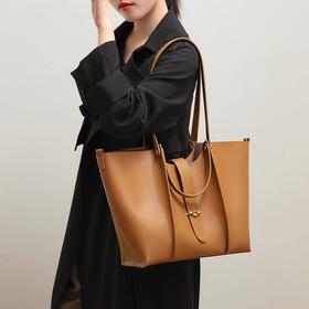 Viney包包2023新款女包托特包大容量秋冬真皮大包百搭单肩水桶包