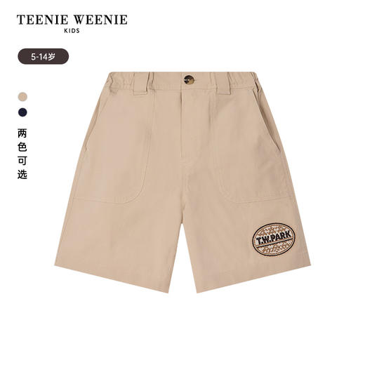 TeenieWeenie Kids小熊童装春夏男童简约休闲弹力亲肤短裤TKTH246309N 商品图6