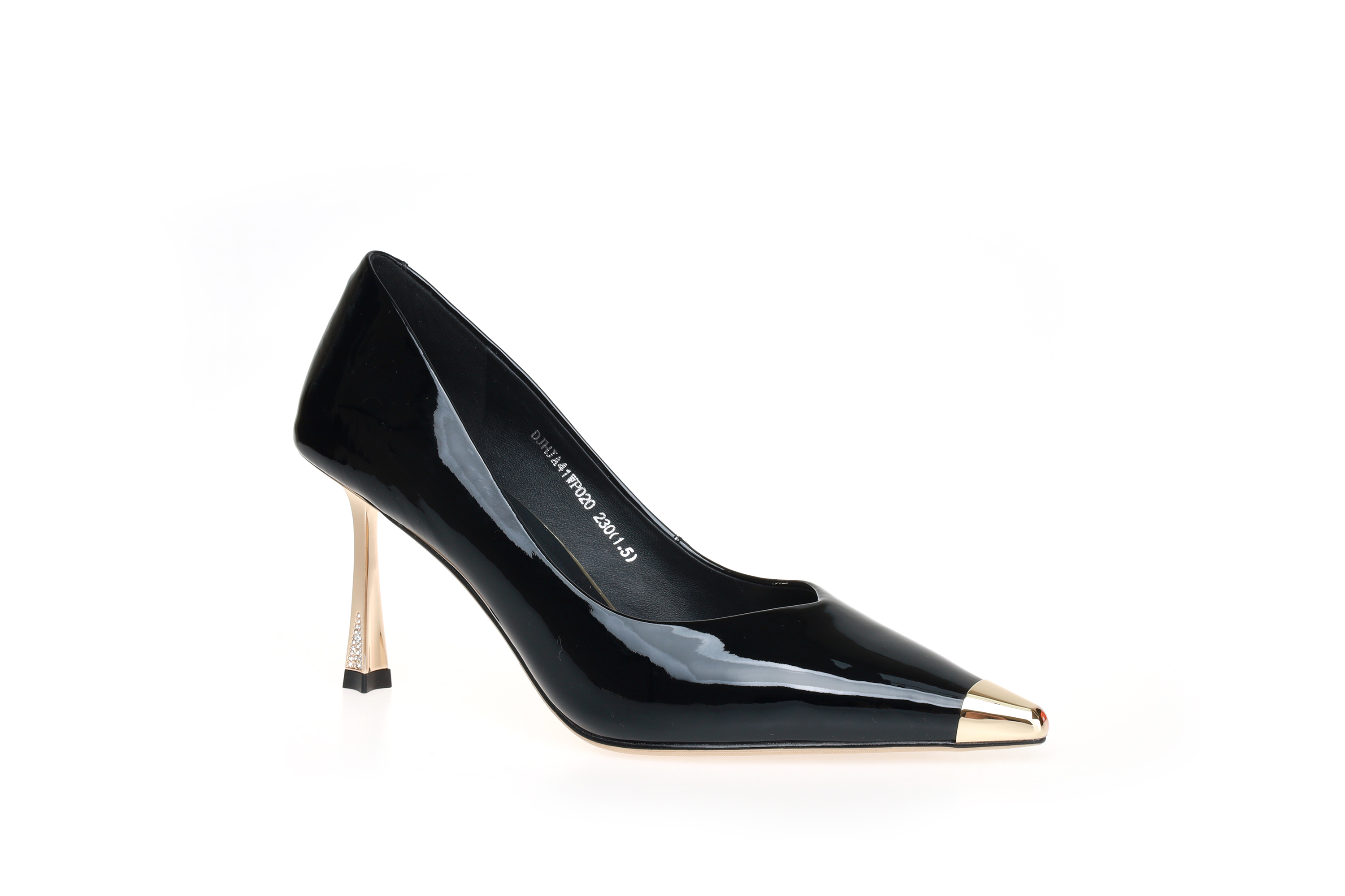 豪麟名鞋奥莱迪嘉女鞋皮鞋牛移膜革DJHJA41WP020黑色  原价1960元