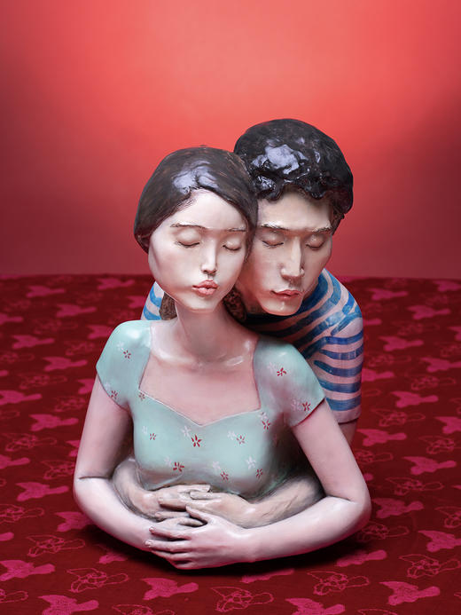 稀奇艺术桌面摆件向京《因为爱情》雕塑客厅创意饰品情人节礼物 商品图0