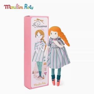 法国moulinroty巴黎女孩系列科莱特小姐 39 厘米法国面料娃娃礼盒装 商品图0
