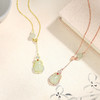 【福满】S925银和田玉葫芦四叶草项链【JHY-N001385M】 商品缩略图3