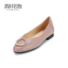 西村名物2024春夏新品真皮平底气质百搭休闲优雅浅口单鞋女X24AE10381 商品缩略图1