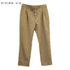 VIVIAN LIU薇薇安刘R2415002春女装新款斜插兜休闲直筒长裤 商品缩略图0