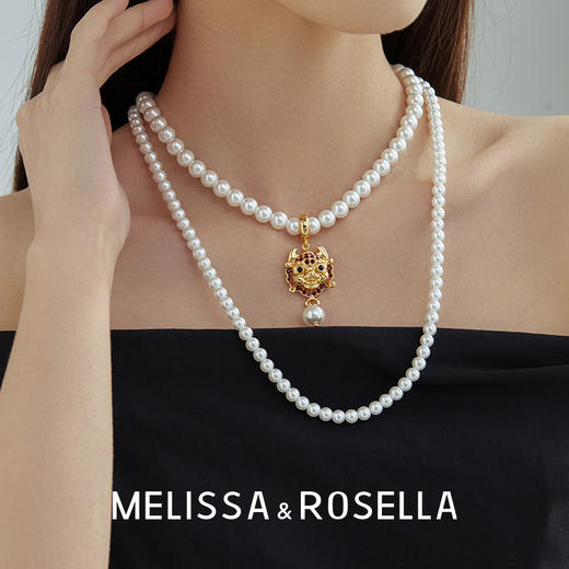 MELISSA&ROSELLALoong系列可拆卸多戴 富贵小萌龙珍珠项链 商品图5