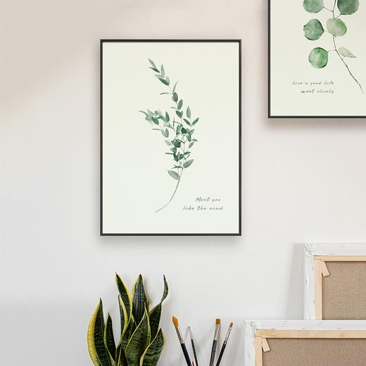 多喜爱布艺装饰画 美好寓意绿植系列 和叶cs 商品图1