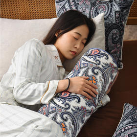 佩斯利系列长款睡抱枕可拆洗圆柱长条夹腿懒人睡觉夹腿侧睡