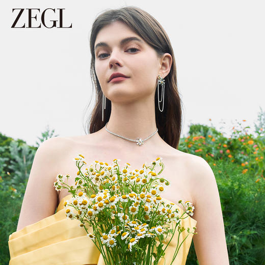 ZEGL设计师雏夏系列雏菊蜜蜂项链女2024新款颈链小众简约高级配饰 商品图4