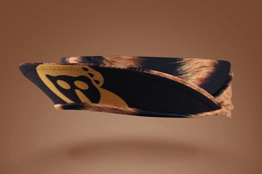 严素空顶帽 虎纹/斑马纹止汗带头巾空顶帽快干透气短檐健身跑步徒步严素态度 商品图3