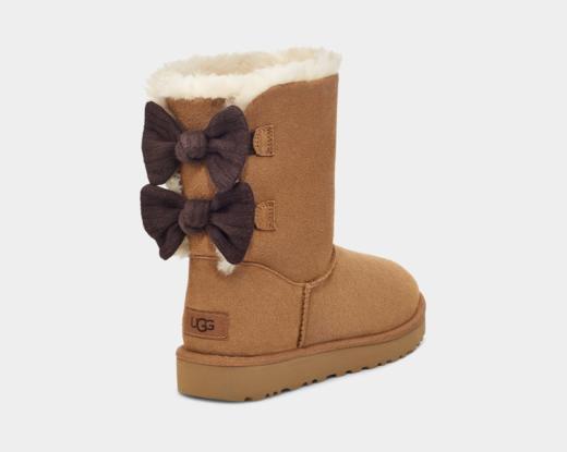 好折！UGG 女款Bailey蝴蝶结雪地靴 商品图0