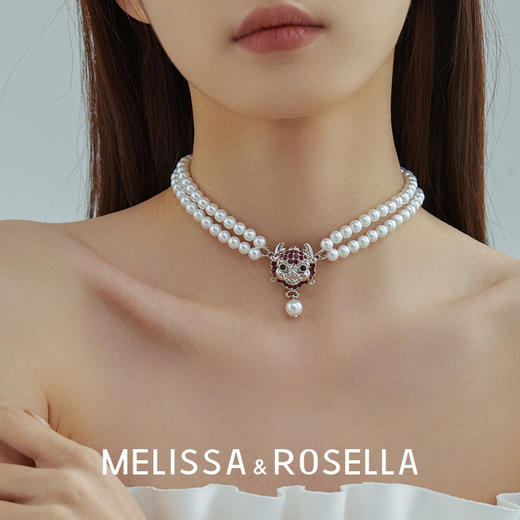 MELISSA&ROSELLALoong系列富贵小萌龙 珍珠choker短项链 商品图6