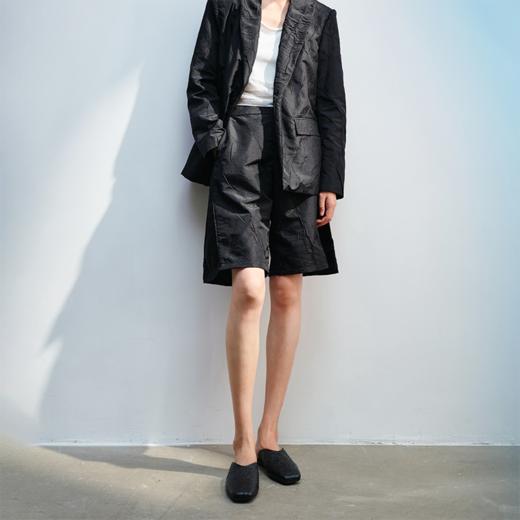 LIYIHAN褶皱宽松五分裤Y241K06090 商品图1