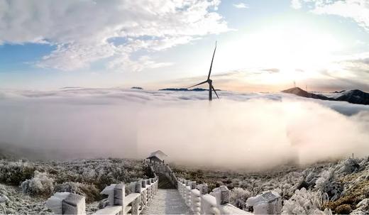 户外@【云冰山+爱情小镇】一脚跨两省云冰山赏雪雾凇，湘交界“小丽江”爱情小镇2天 商品图0