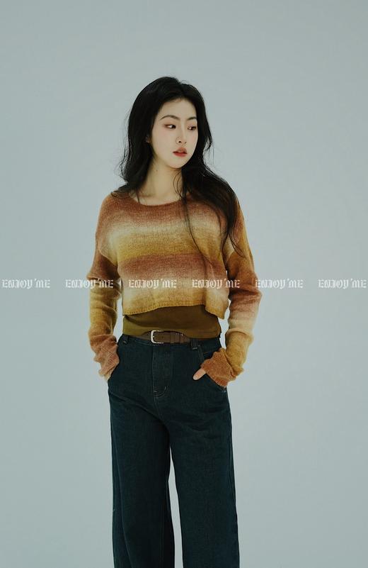 【门店同款】ENJOY春季设计款青光蓝阔腿裤 156193662 商品图1