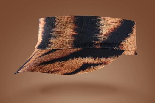 严素空顶帽 虎纹/斑马纹止汗带头巾空顶帽快干透气短檐健身跑步徒步严素态度 商品图1