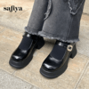 Safiya/索菲娅2024春季学院风配裙子甜酷粗高跟厚底JK玛丽珍鞋 SF41112405 商品缩略图0