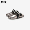 MIO米奥夏季厚底坡跟凉鞋蝴蝶结包头拖勃肯拖女鞋M242240101 商品缩略图3
