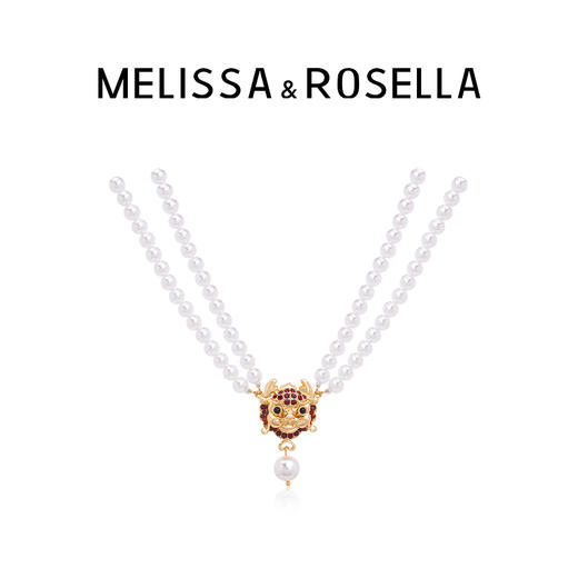 MELISSA&ROSELLALoong系列富贵小萌龙 珍珠choker短项链 商品图1