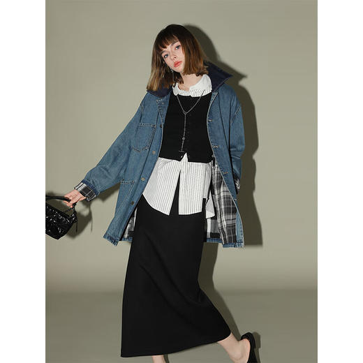 COCOBELLA[32支双股]细腻弹力短款针织衫女叠穿小开衫MZ0001B 商品图3