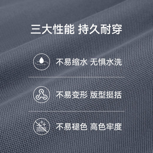 十如仕吸湿速干棉涤珠地面料短袖POLO-P12-01 商品图5