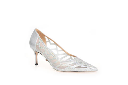 豪麟名鞋奥莱迪嘉女鞋皮鞋羊反绒面革DJYYA41WP052银色  原价1960元 商品图0