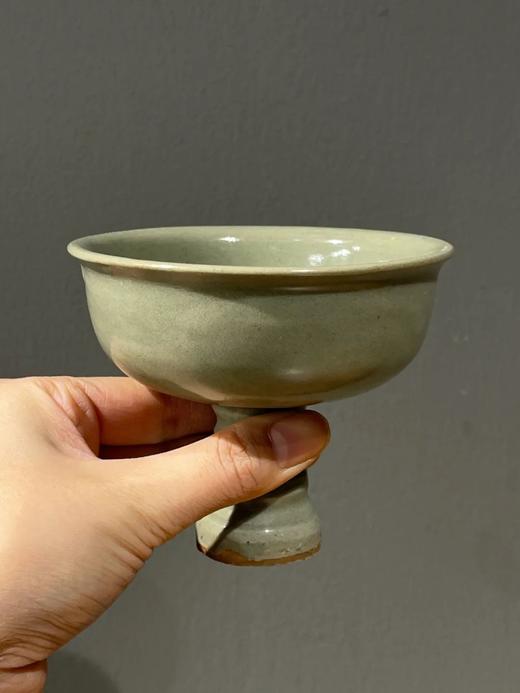 龙泉梅子青釉印花高足杯，顺丰包邮 商品图6