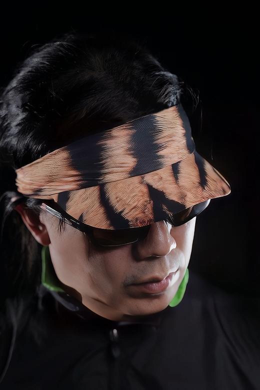 严素空顶帽 虎纹/斑马纹止汗带头巾空顶帽快干透气短檐健身跑步徒步严素态度 商品图11