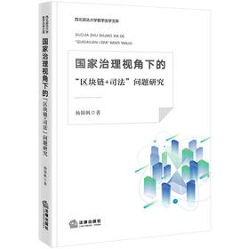 国家治理视角下的“区块链+司法”问题研究 杨锦帆著 法律出版社