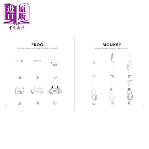 预售 【中商原版】Alli Koch How to Draw 英文原版儿童迷你绘画课4册 美育启蒙创意涂画 All The Things Animals Magical Things 商品图3