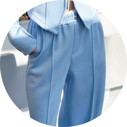 漆黑色、窃蓝色长裤HJ1L05 商品图10