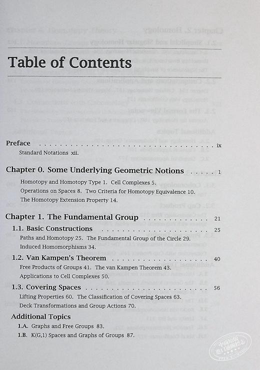 预售 【中商原版】代数拓扑 英文原版 Algebraic Topology 剑桥大学出版社 Allen Hatcher 商品图4