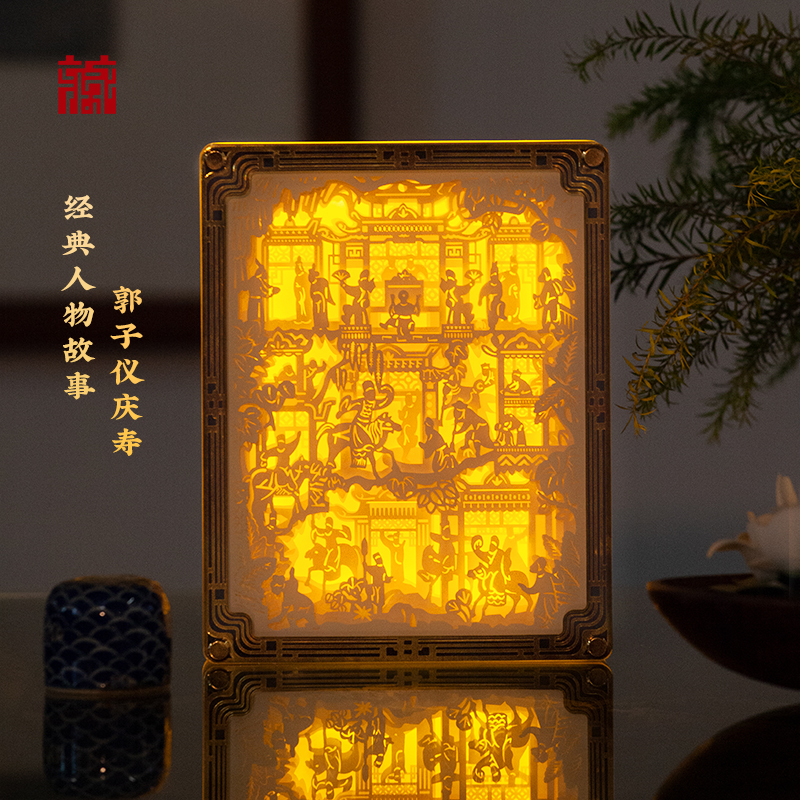 广东省博物馆潮州木雕福寿满堂纸雕灯