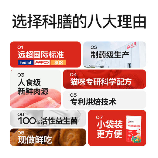 科膳S300全价低温烘焙猫粮幼猫成猫全阶段无谷鲜肉锁鲜小包装 商品图1