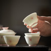 束刻/玉泥/手绘樱花撇口杯茶杯浪漫手绘粉色樱花白瓷品茗杯家用小清新个人喝茶陶瓷单杯 商品缩略图2