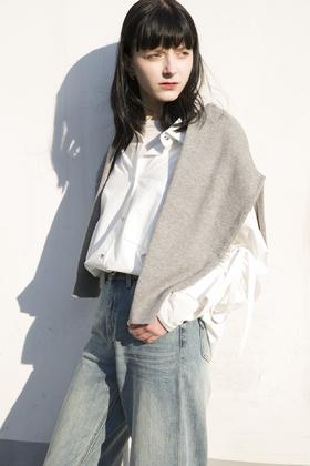 袖口抽绳长袖衬衫