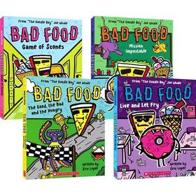 【7岁+推荐】Bad Food 食物的搞笑冒险4册 幽默搞笑初章书