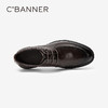 千百度商务休闲皮鞋春季英伦风系带正装皮鞋男A24101266 商品缩略图2