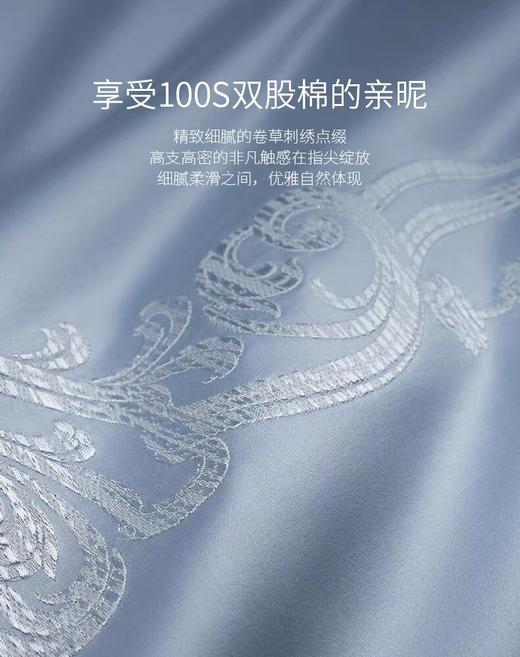 ROYALCOVER/罗卡芙  100支长绒棉套件欧式全棉刺绣四件套 亚得里亚海 商品图2