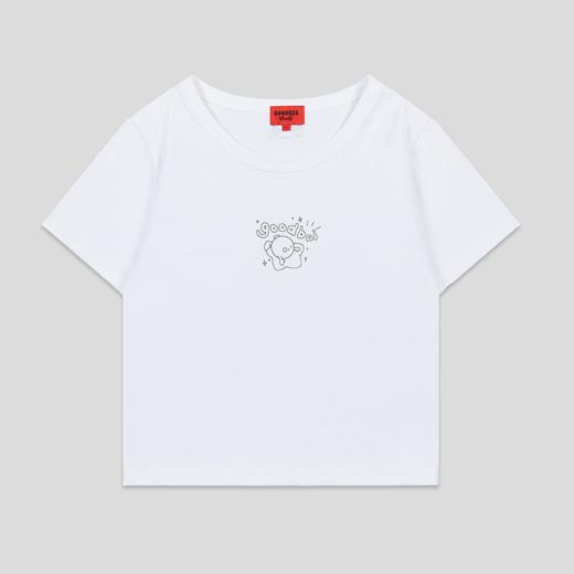 GOODBAI GOODEES印花logo抱抱星星图案正肩短袖T恤 商品图3
