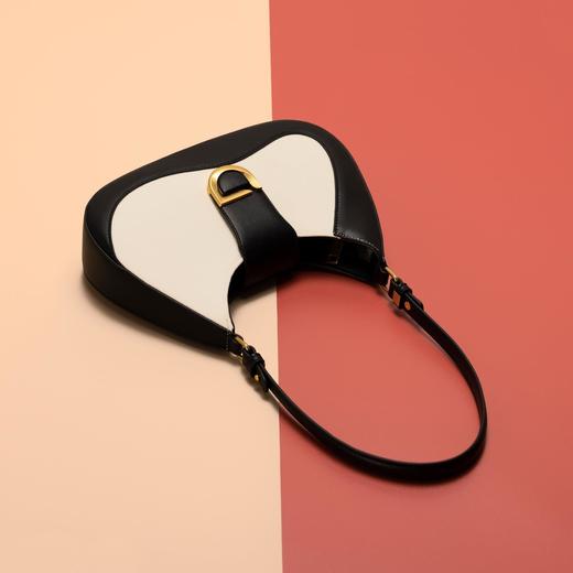 跨境撞色腋下包女百搭单肩斜挎通勤包夏季新款简约法棍包 商品图3