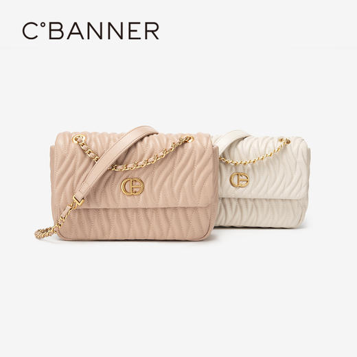 千百度包包女斜挎包商场春季小香风链条单肩包A24181230 商品图1